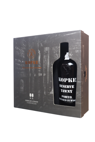 Reserve Tawny Port in luxe geschenkdoos met 2 portglazen
