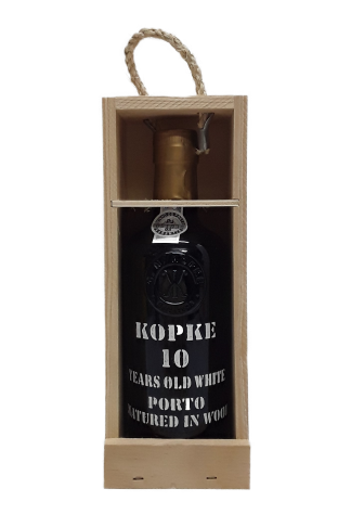 Kopke 10 Years White Port Aged in draagkist (1/2 fles)
