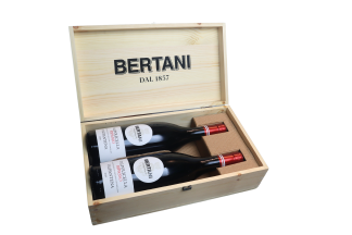 Luxe Bertani kist met 2 flessen Valpolicella Ripasso