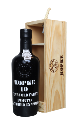 Kopke 10 Years Old Tawny Port in kistje met draagkoord (1/2 fles)