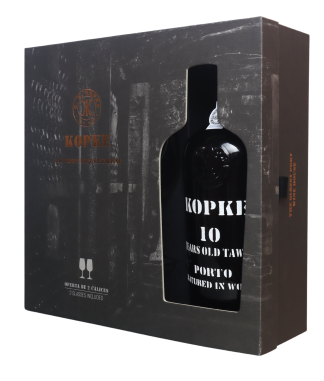 Kopke 10 Years Old Tawny Port, geschenkdoos + 2 glazen