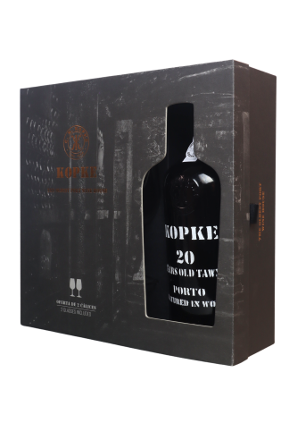 Kopke 20 Years Old Tawny Port, geschenkdoos + 2 glazen